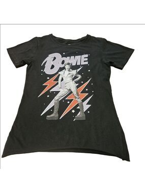 Women's Recycled Karma Black David Bowie Short Sleeve Tee XS
